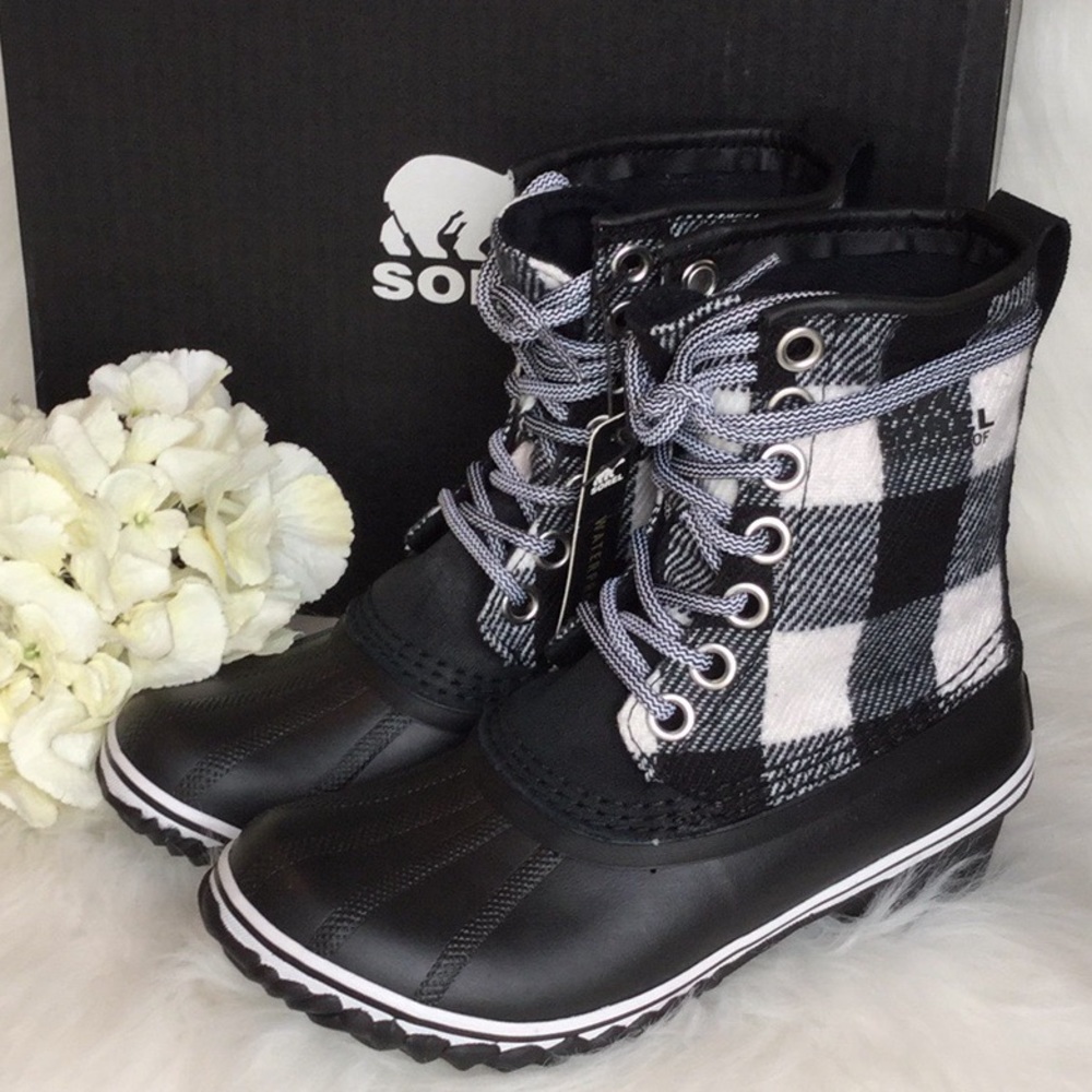 Sorel Slimpack 1964 Plaid Boots NWT